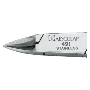 Trumpos ir labai plonos nagų kampų žnyplės Gerlach Technik 491