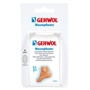 Gehwol Blister Plaster with Hydrocolloid System, trynių pleistras su hidrokoloidiniu geliu, 6 pleistrai