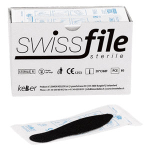 Sterilios kietos odos šlifavimo juostelės, 80 vnt.